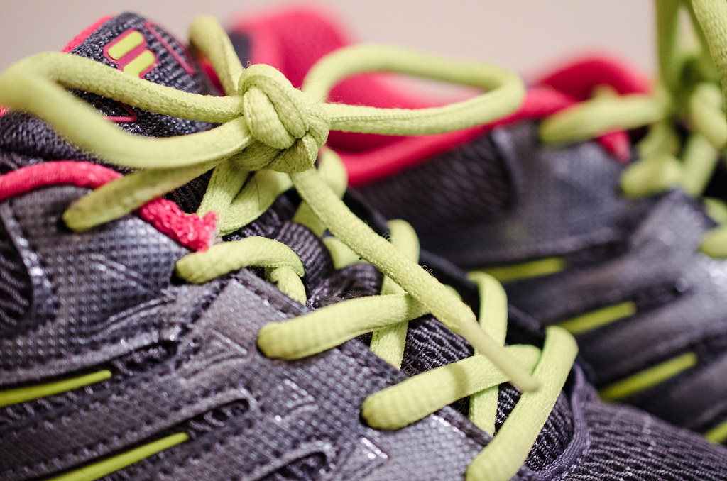 Macro closeup of sneaker midsoles and outsoles